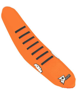 D'Cor Orange/Black Seat Cover with Ribs Fits 11-15 KTM SX/F