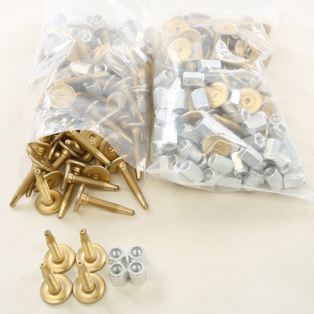 Woody's Gold Digger 1.575" Carbide Studs 144 Pack Gold - Image 3