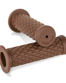Burly Brand Diamondback Grips 7/8in Brown