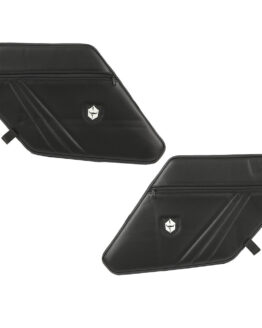 Pro Armor Rear Door Knee Pads with Storage Blue For Polaris RZR XP Turbo