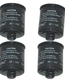 HF197 Oil Filter - Black - 4 Pack