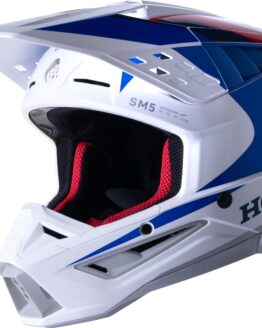 Alpinestars Honda S-M5 Helmet Gloss White/Blue/Red Medium Size