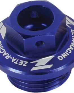 Blue Billet Oil Filler Plug w/ Safety Wire Holes