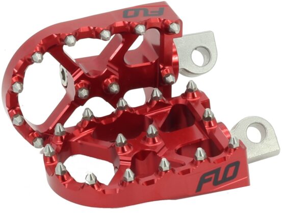 BMX Style Footpegs Red - Image 3