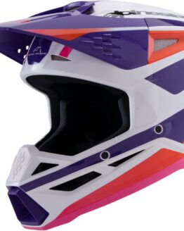 Alpinestars SM3 Heat Helmet Gloss White/Purple/Pink XL