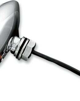 Kuryakyn Super Bright LED Mini Bullet Lights Amber Chrome Pair