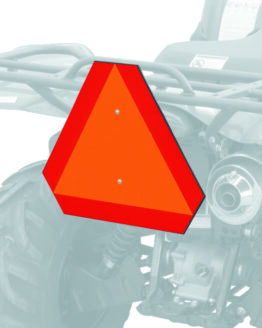 QuadBoss ATV Safety Emblem - Orange Triangle