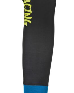 Fly Racing Knee Brace Socks Hi-Vis Black Blue SM/MD