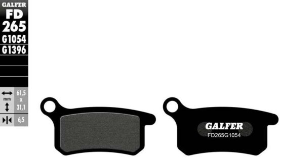 Semi-Metallic Compound Brake Pads