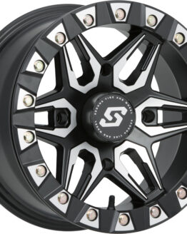 Sedona Split 6 Beadlock Wheel 14x7 4/156 6+1 Black Machined