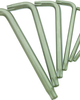 Euro Bike Torx Key Set - 90 Deg. "L" Keys T20 T25 T30 T40 T45 T50