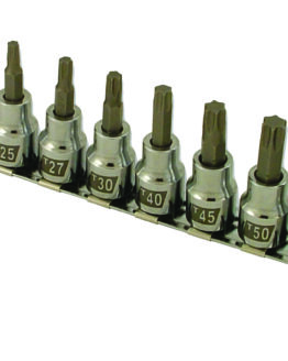 10Pc Torx Socket Bit Set T10,T15,T20,T25,T30,T45,T50,T55 3/8" Drive