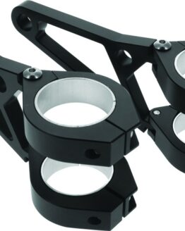 Bikemaster Billet Headlamp Brackets Black