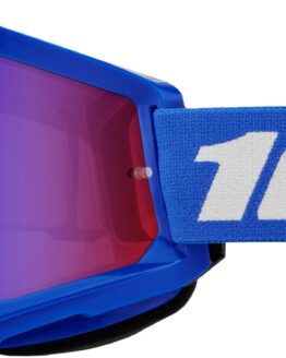 100 Percent Strata 2 Junior Goggles Blue Mirror Red/Blue Lens