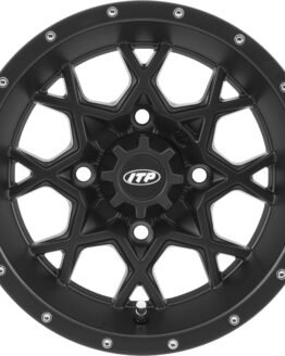Hurricane Wheel Black 12X7 4/4 2+5