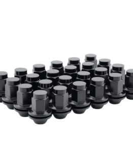 Lug Nut Kit - 14x1.5 - Mag Shank - Black - Dually (Sprinter) - Set of 24