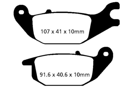 Sintered Double-H Brake Pads