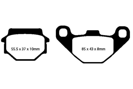 Sintered Double-H Brake Pads - Image 2