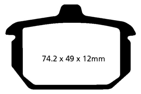 Sintered Double-H Brake Pads - Image 2