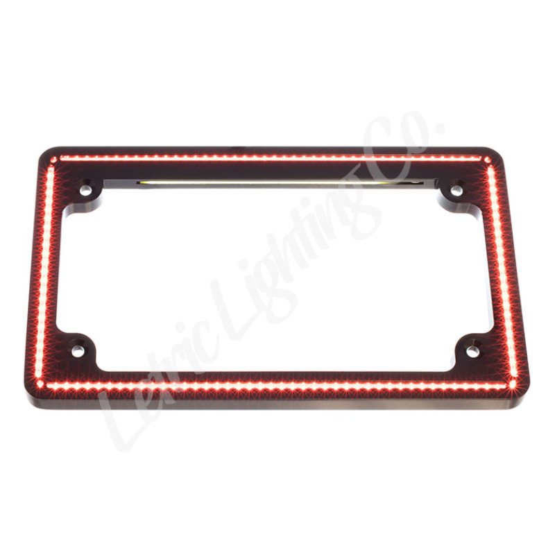 Letric Lighting Perfect Plate Light Frame Black For Harley Softail 18-21 - Image 3