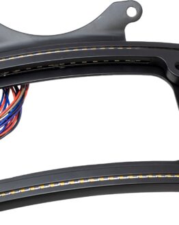 Letric Lighting Perfect Plate Light Frame Matte Black For Indian Scout