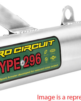 Type 296 Aluminum Slip On Exhaust Silencer w/ Spark Arrestor