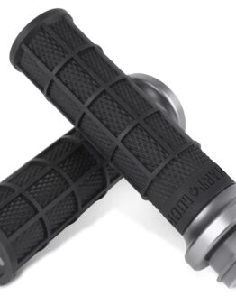 ODI Hart-Luck V-Twin Lock-On Grips Black/Graphite 1in For Harley-Davidson