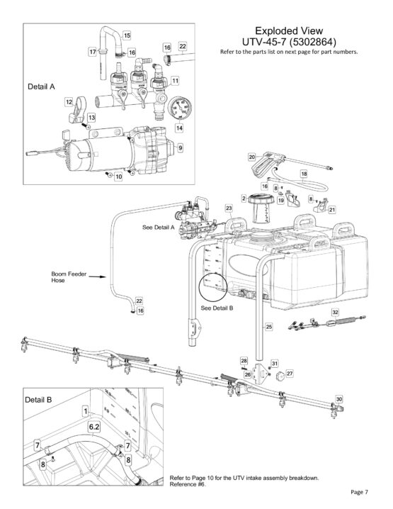 UTV Sprayer - 4.5 GPM, 7 Nozzle, 45 GAL - Image 2