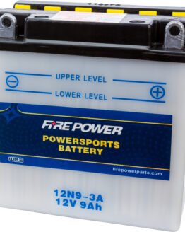 Fire Power 12V 12N9-3A Standard Battery w/ Acid Pack