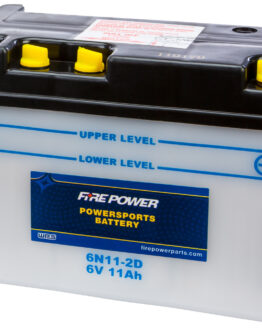 Fire Power 6V Standard Lead Acid Battery Replaces 6N11-2D