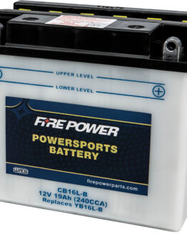 Fire Power CB16L-B 12V Heavy Duty Battery w/Acid Pack Replaces YB16L-B