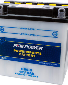 Fire Power 12V Heavy Duty Battery Replaces YB9-B CB9-B