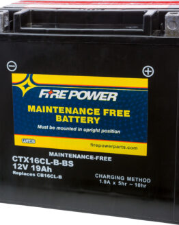 Fire Power CTX16CL-B-BS Maintenance Free Battery Replaces YTX16CLB-BS