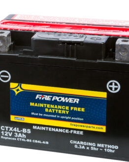 Fire Power CTX4L-BS Maintenance Free Sealed Battery Replaces YTX4L-BS
