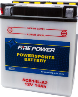 Fire Power 12V Heavy Duty Battery Replaces YB14L-A2 w/ Acid Pack