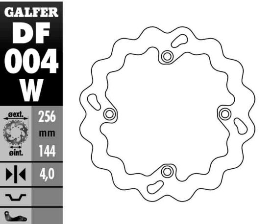 Solid Wave Front Brake Rotor - Image 3