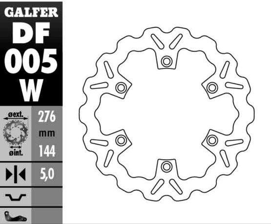 Solid Wave Brake Rotor