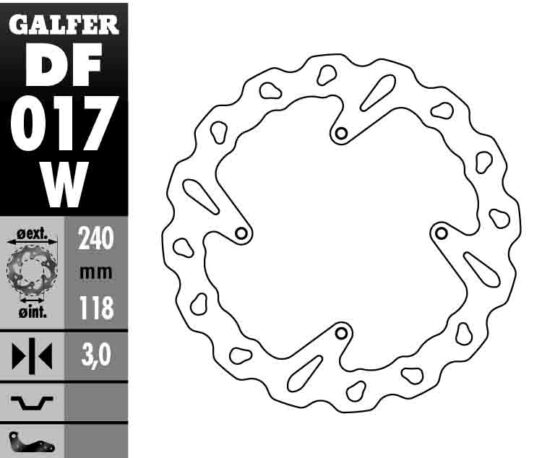 Solid Wave Brake Rotor - Image 2