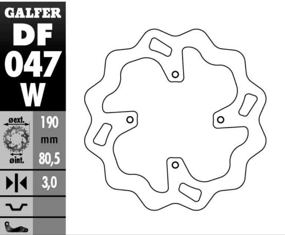 Solid Wave Rear Brake Rotor - Image 3