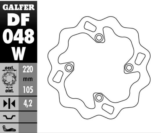 Solid Wave Rear Brake Rotor - Image 3