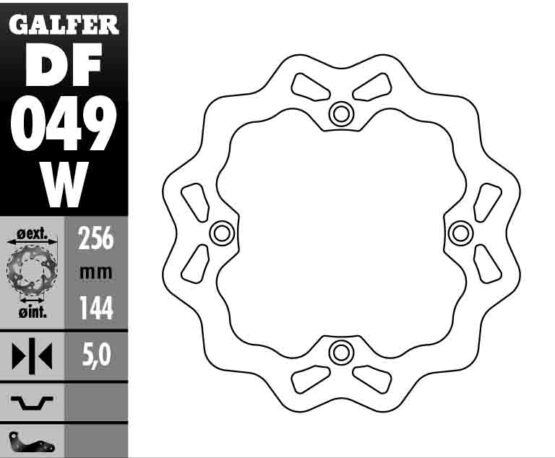 Solid Wave Rear Brake Rotor - Image 2