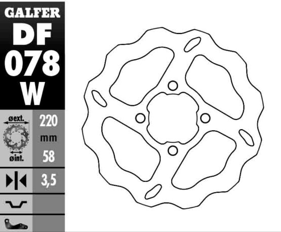 Solid Wave Brake Rotor