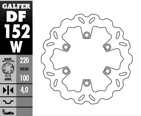 Solid Wave Rear Brake Rotor - Image 2