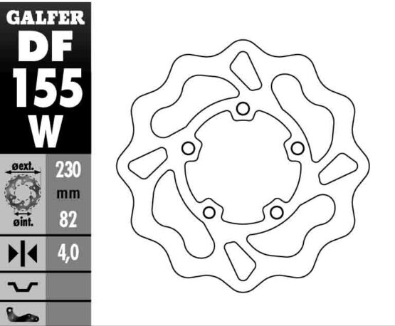 Solid Wave Rear Brake Rotor