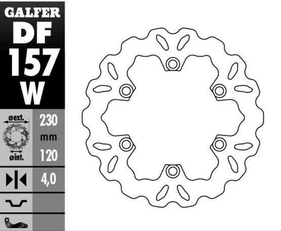 Solid Wave Rear Brake Rotor