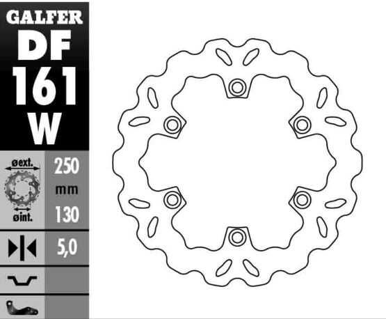 Solid Wave Rear Brake Rotor - Image 2