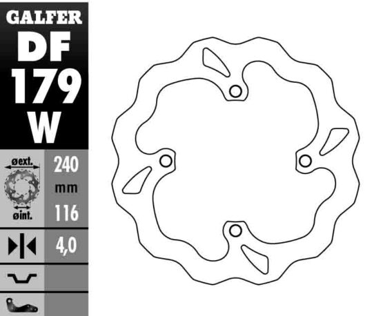 Solid Wave Rear Brake Rotor - Image 2