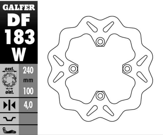 Solid Wave Rear Brake Rotor