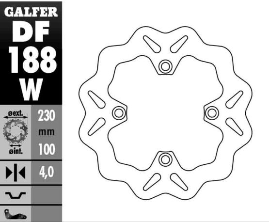 Solid Wave Rear Brake Rotor - Image 2