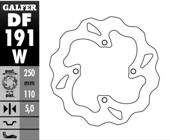 Solid Wave Rear Brake Rotor - Image 3